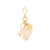 Letter Key Chain Charm gold N