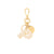 Letter Key Chain Charm gold P