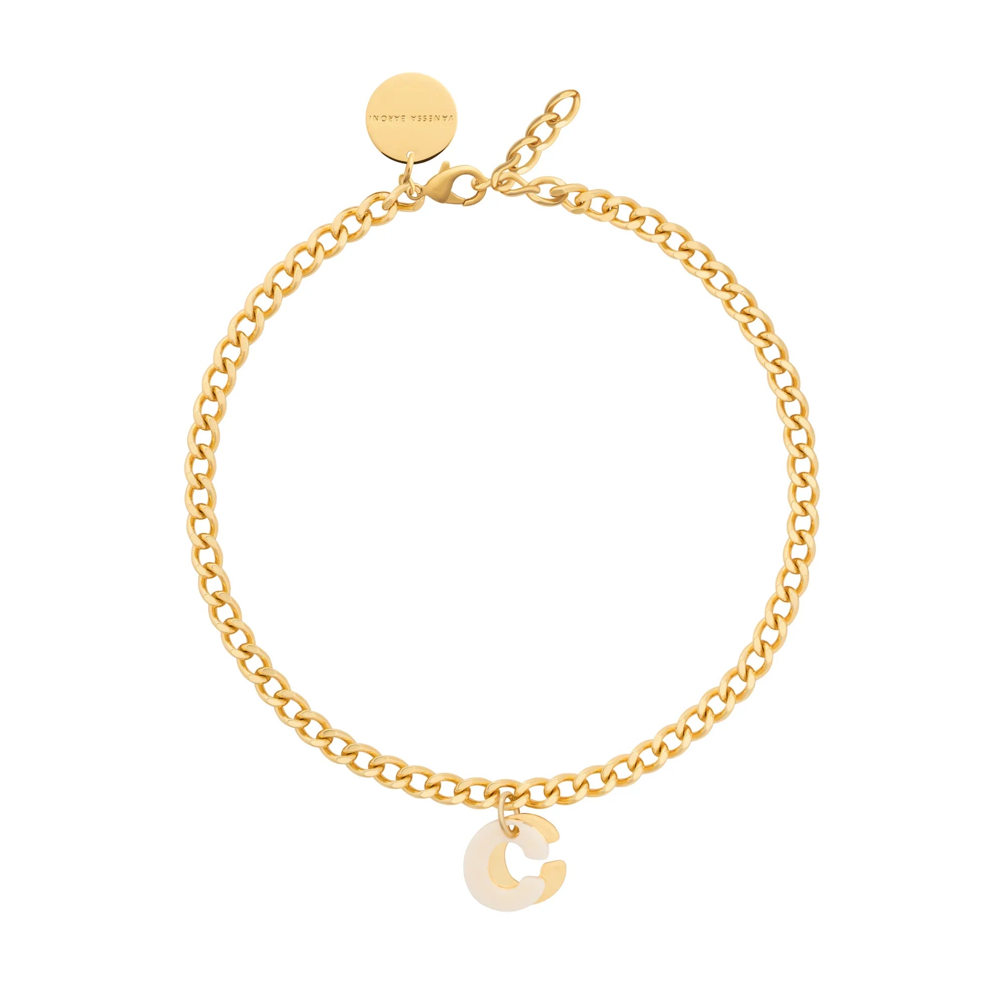 Letter Necklace gold C