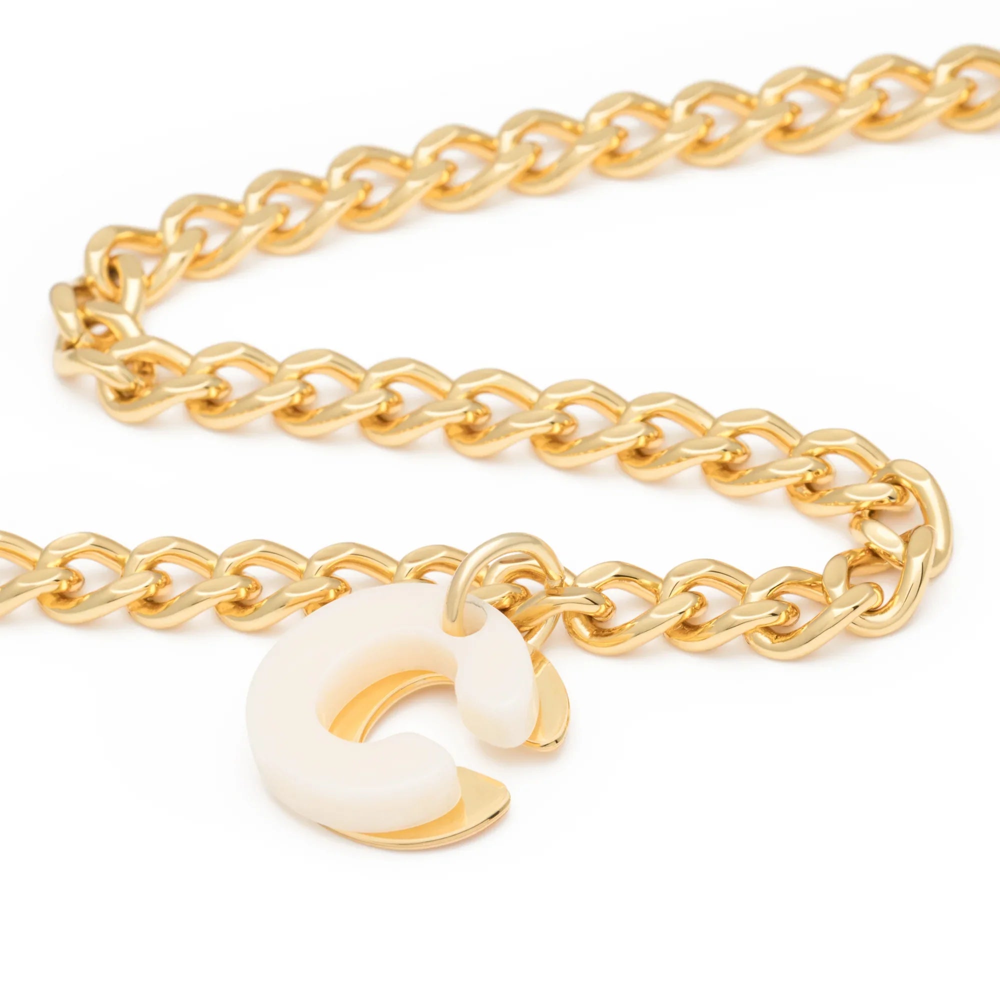 Letter Necklace gold C