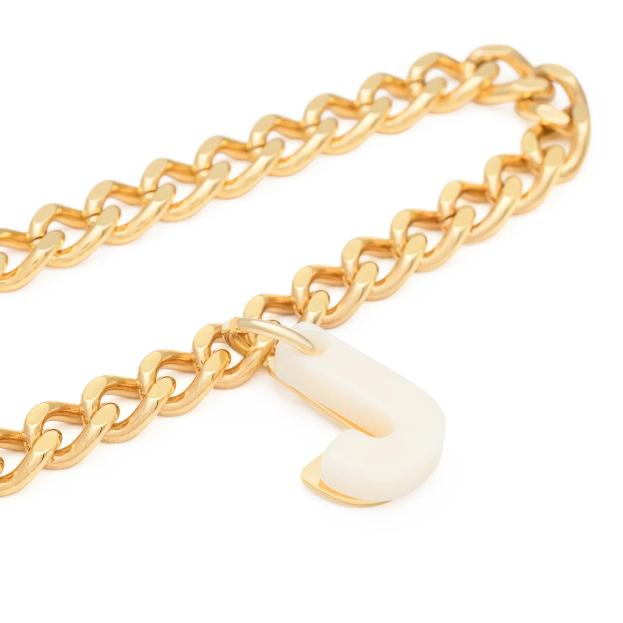 Letter Necklace gold J