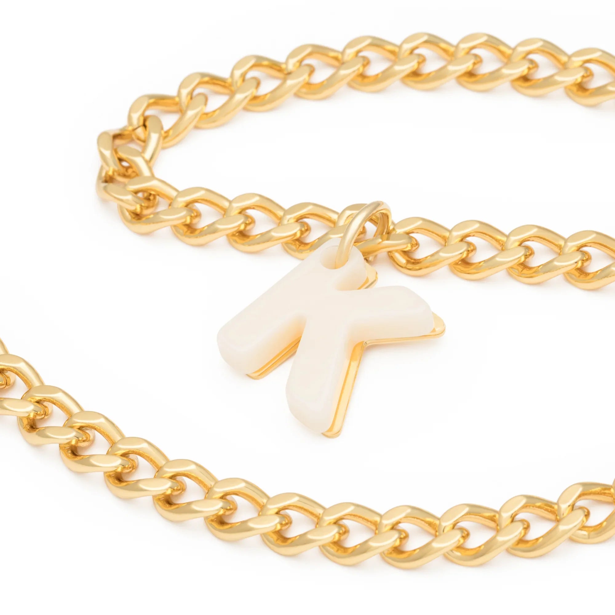 Letter Necklace gold K