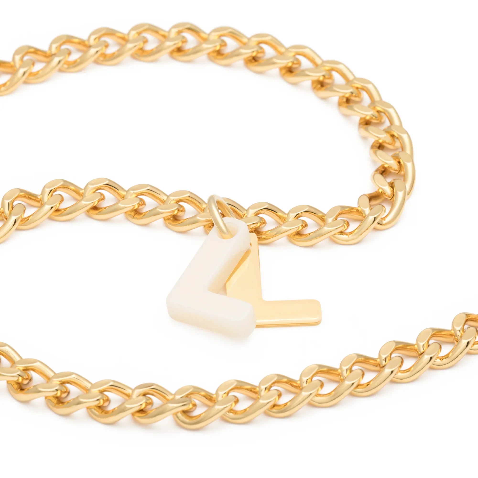 Letter Necklace gold L