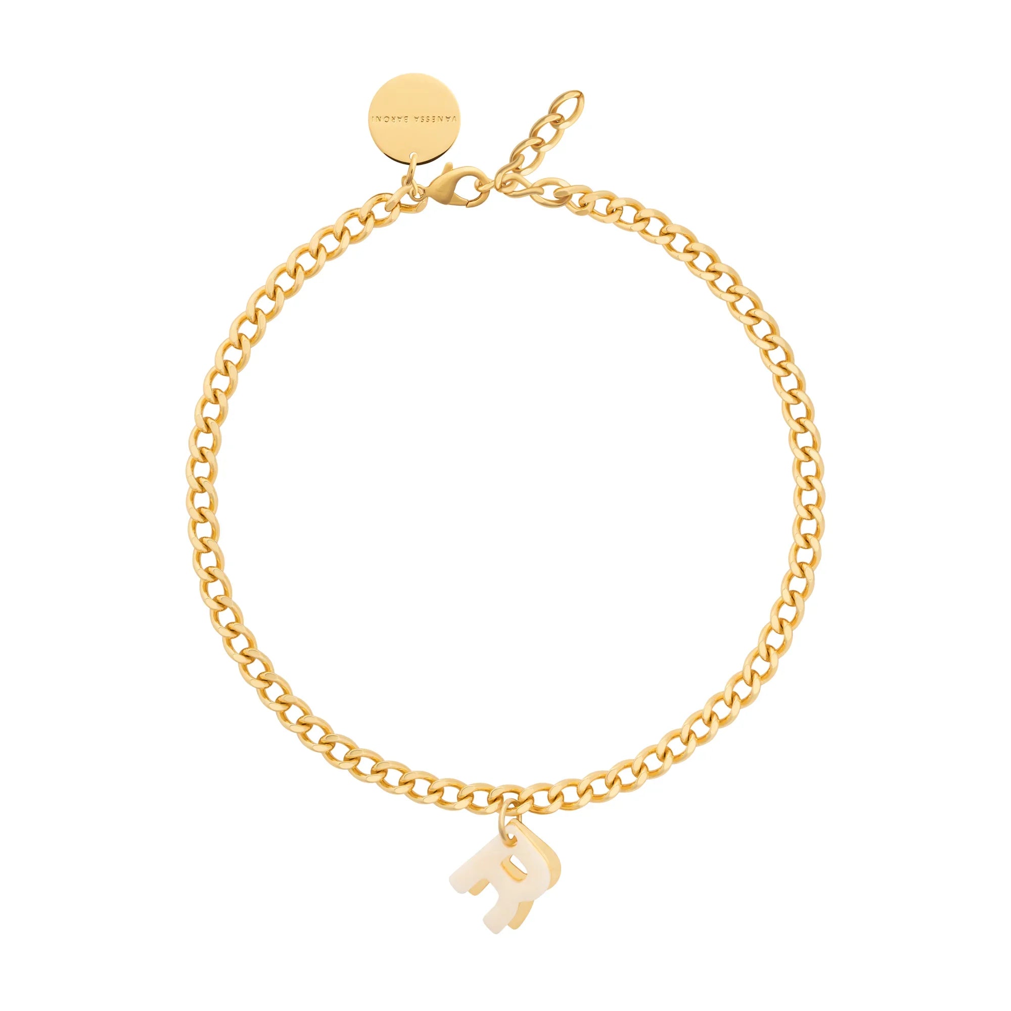 Letter Necklace gold R