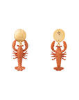 Lobster Earrings sea red