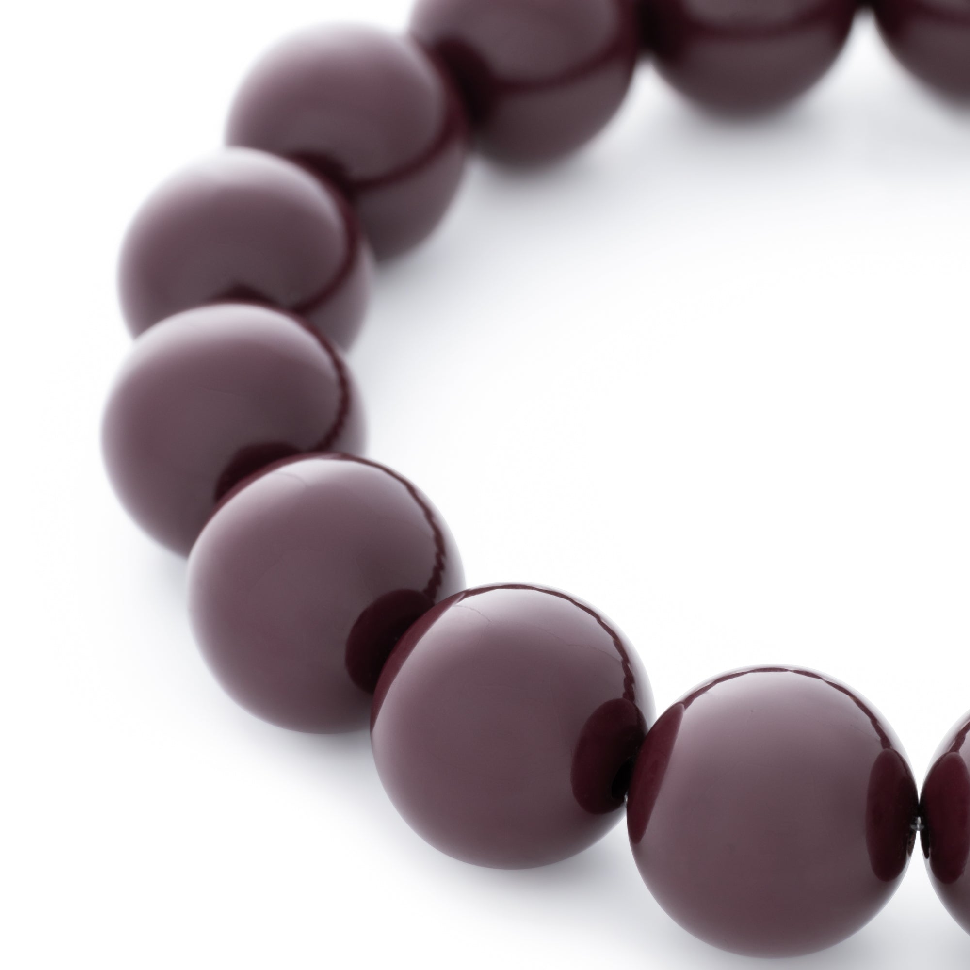 Mini Beads Flex Bracelet aubergine