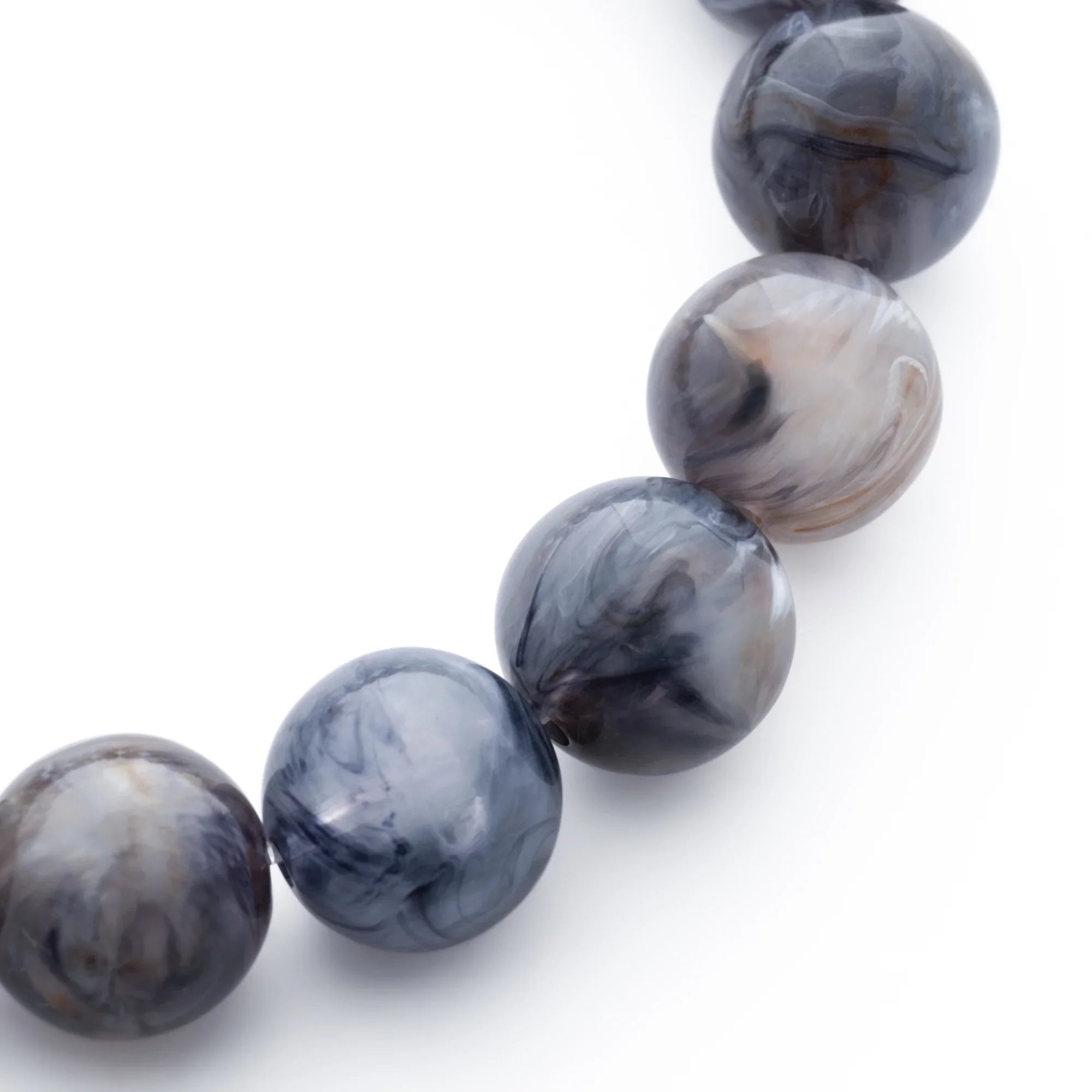 Mini Beads Flex Bracelet blue jeans marble