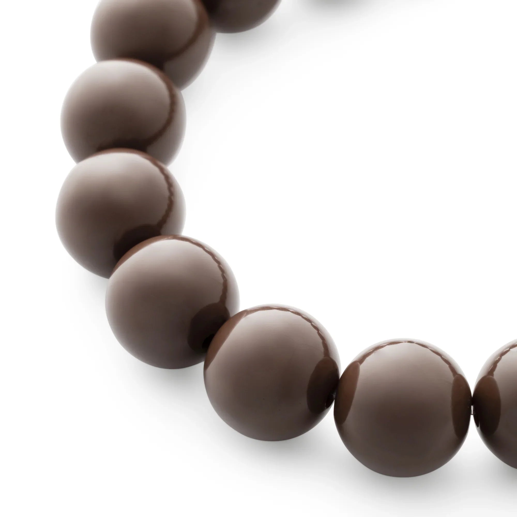 Mini Beads Flex Bracelet chocolate brown