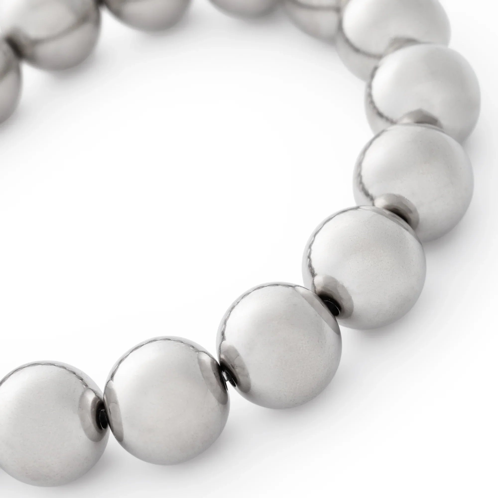 Mini Beads Flex Bracelet silver