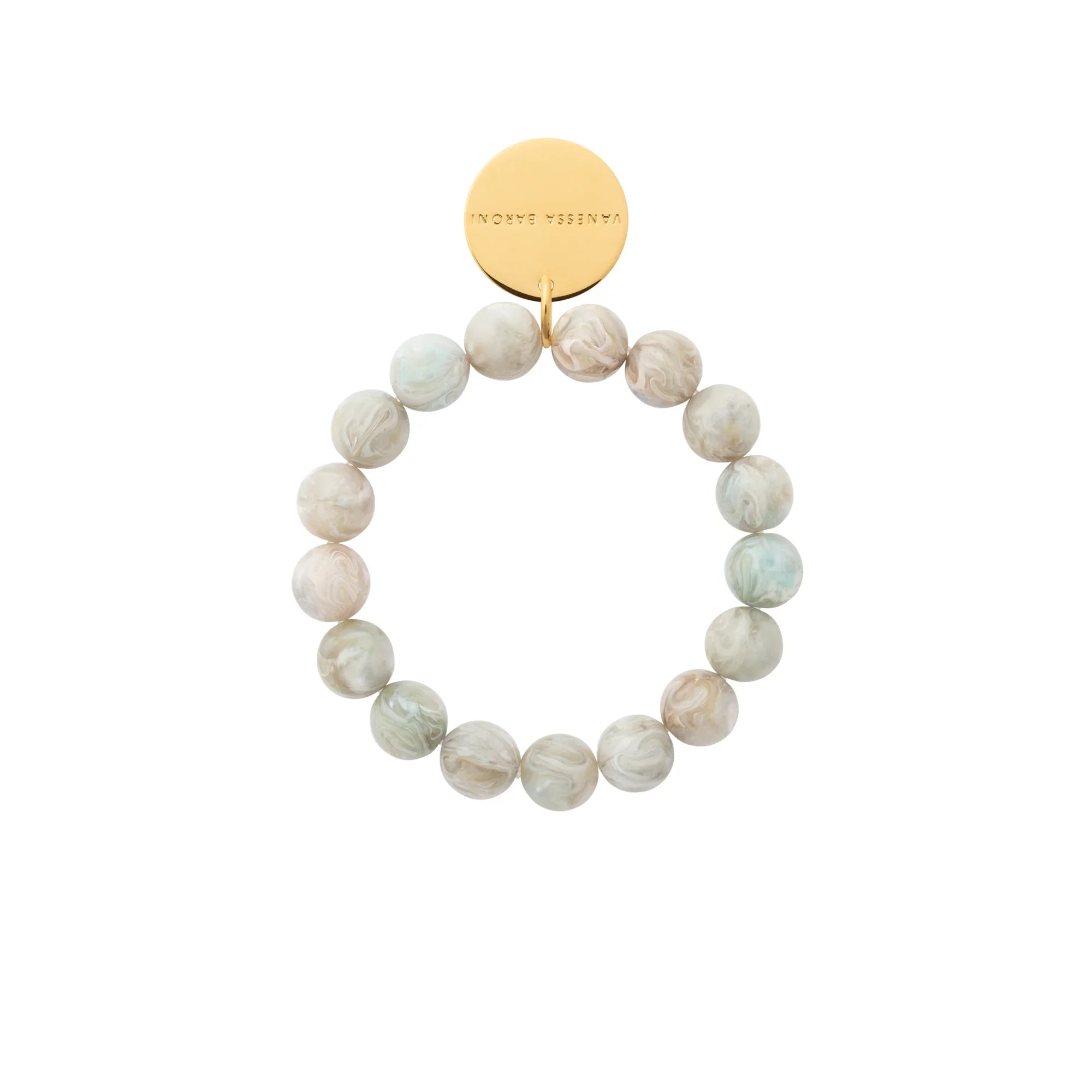 Mini Beads Flex Bracelet snow green marble