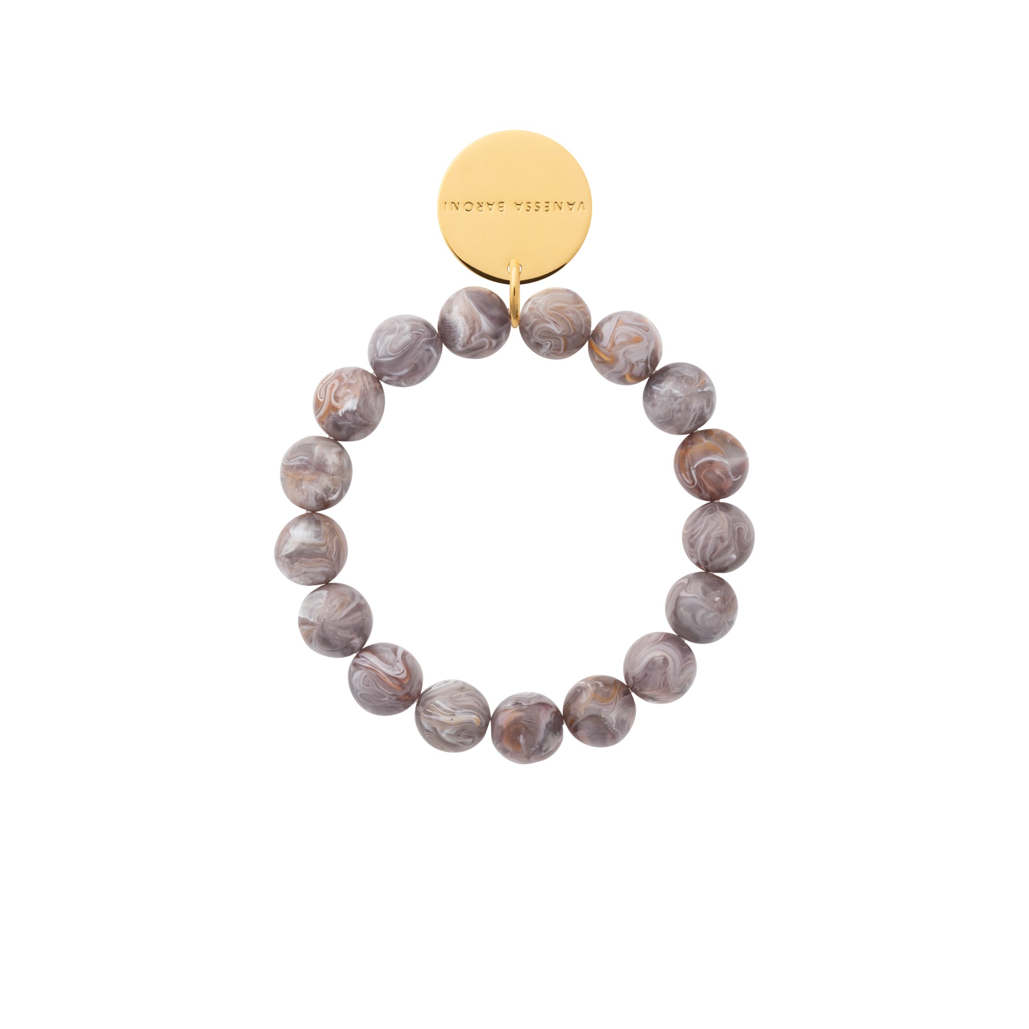 Mini Beads Flex Bracelet taupe marble