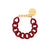 Mini Flat Chain Bracelet bordeaux