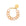 Mini Flat Chain Bracelet creme brulee marble