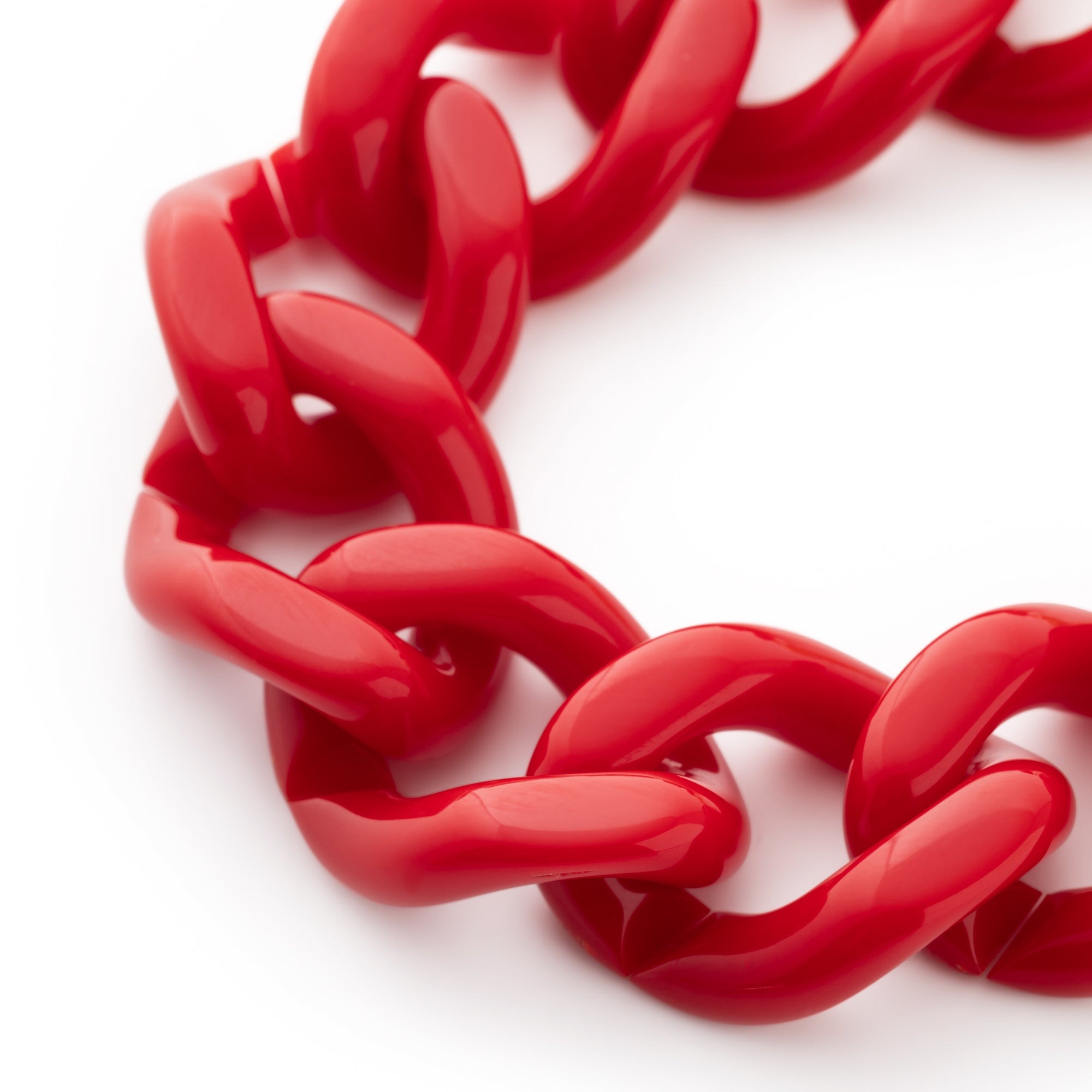 Mini Flat Chain Bracelet scarlet red