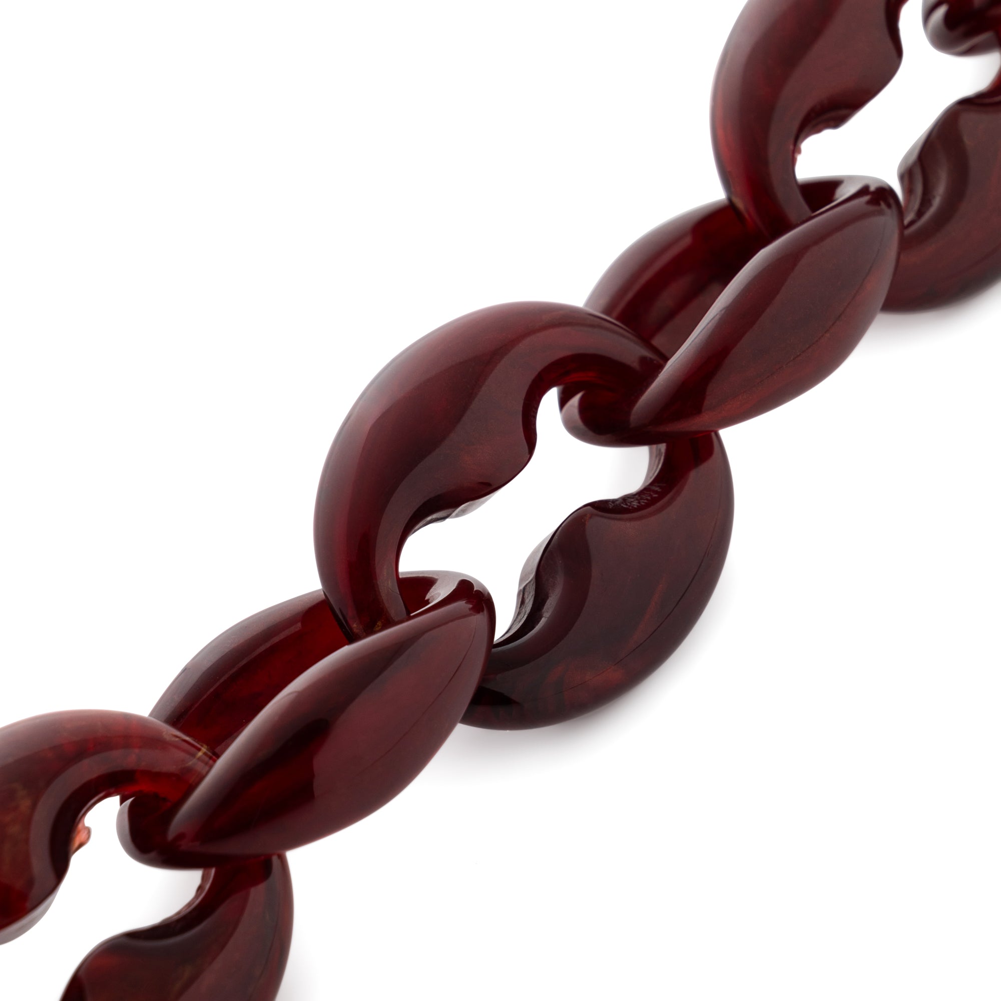 Small Turtle Bracelet bordeaux marble