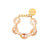 Small Turtle Bracelet creme brulee marble