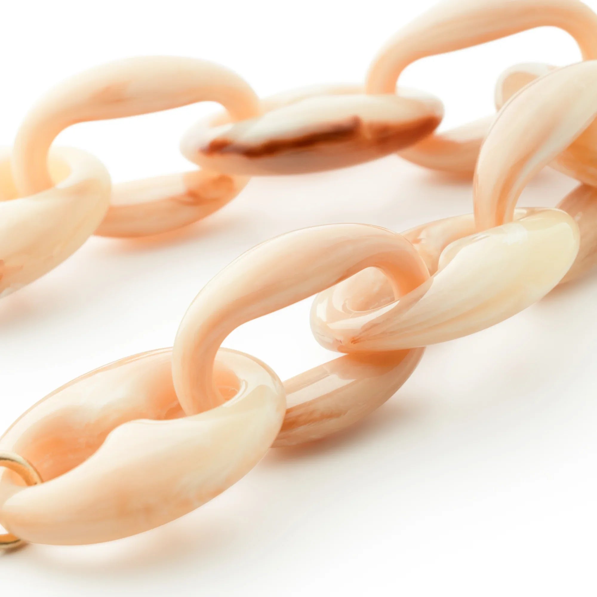 Small Turtle Bracelet creme brulee marble