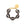 Small Turtle Bracelet dark brown marble
