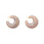 Moon Earring biancone marble