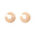 Moon Earring creme brulee marble