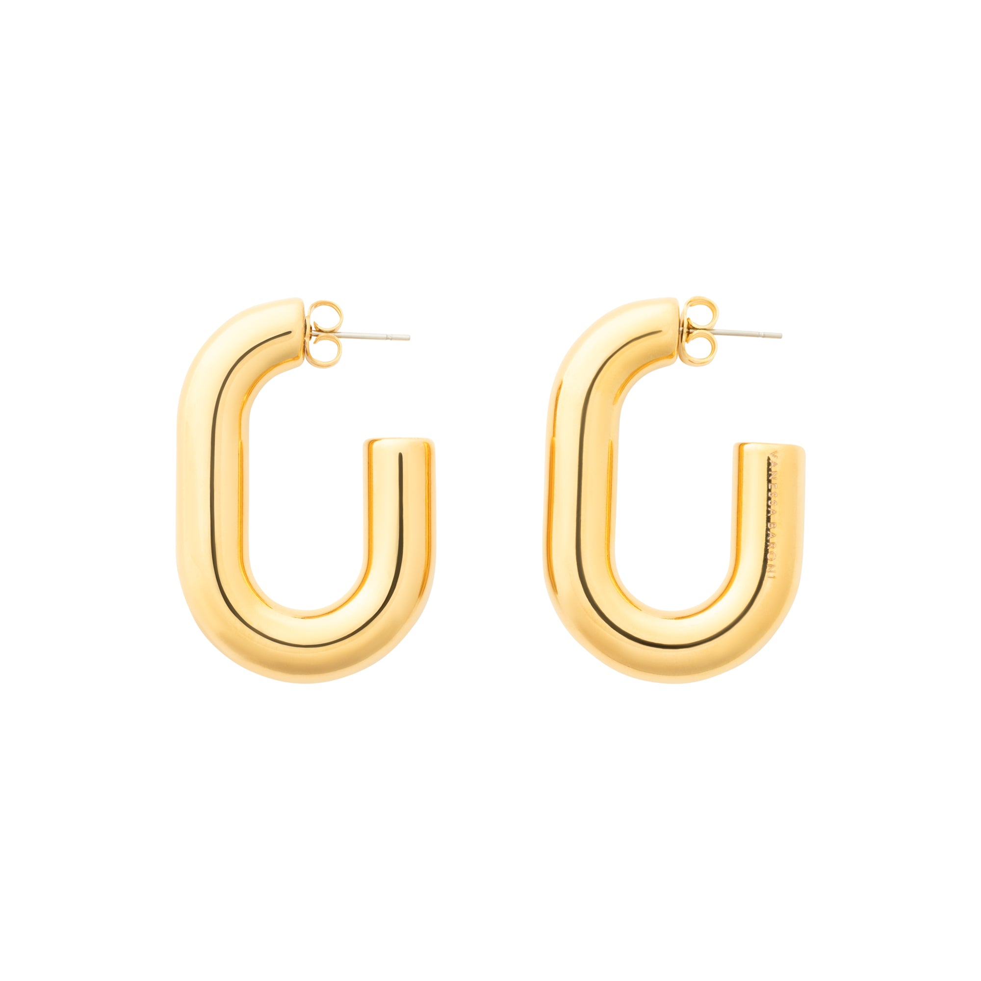 New Oval Earring gold