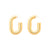 New Oval Earring gold