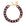 New Oval Necklace with gold bordeaux marble