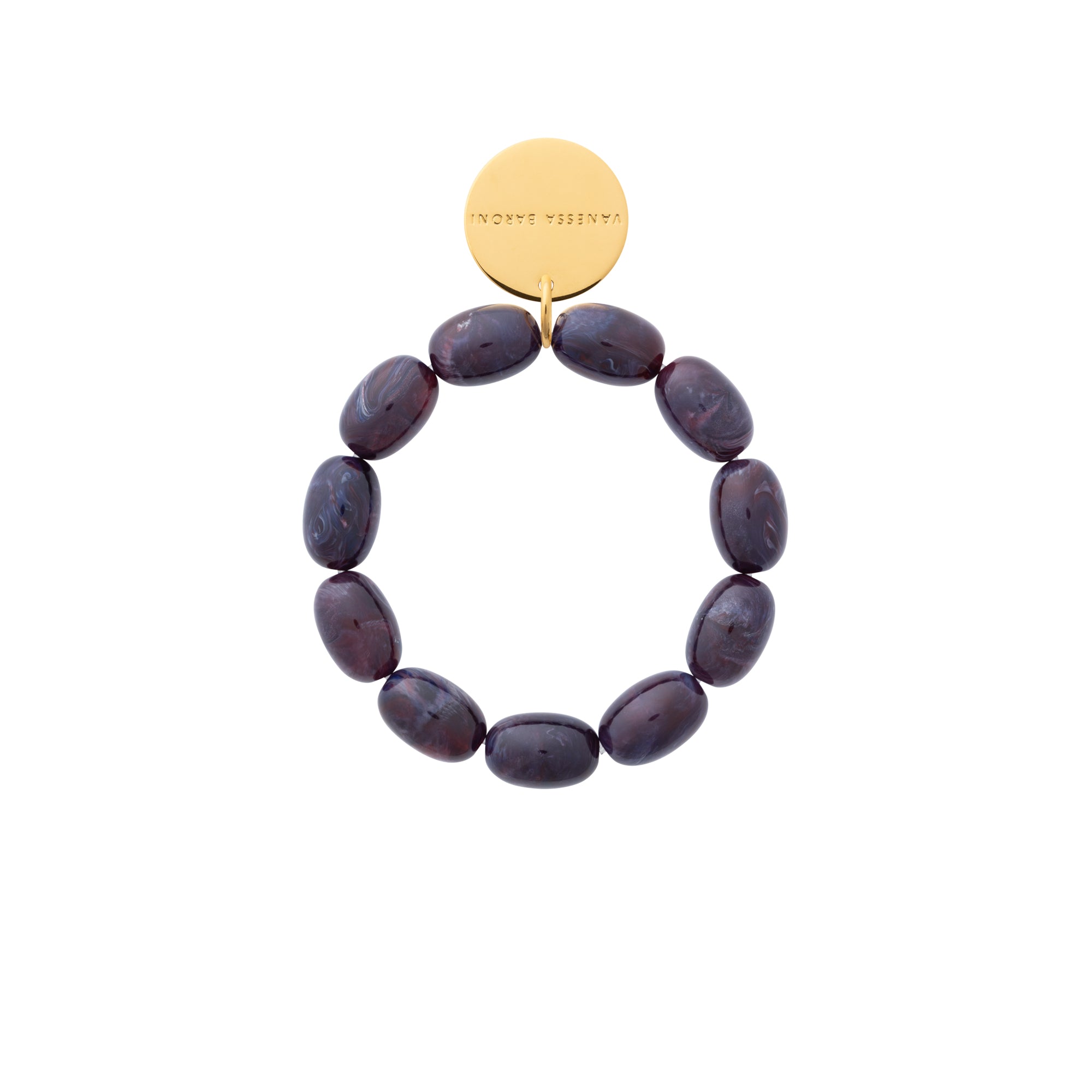 Olive Flex Bracelet aubergine marble