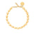 Organic Pearl Necklace Short gold