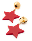 Single Star Earring red