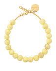 Small Beads Necklace Lemon Marble