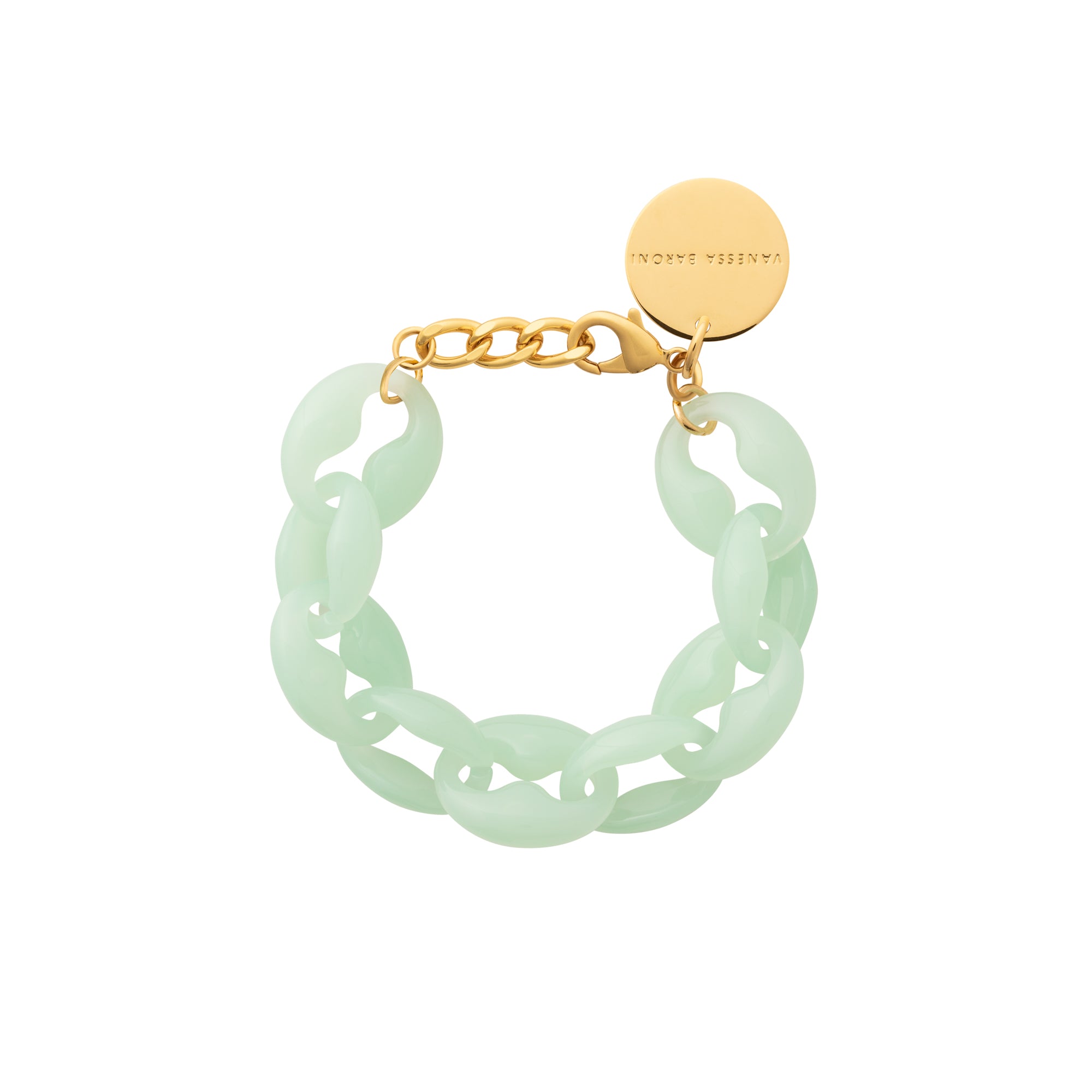 Small Turtle Bracelet opaline mint