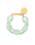 Small Turtle Bracelet opaline mint