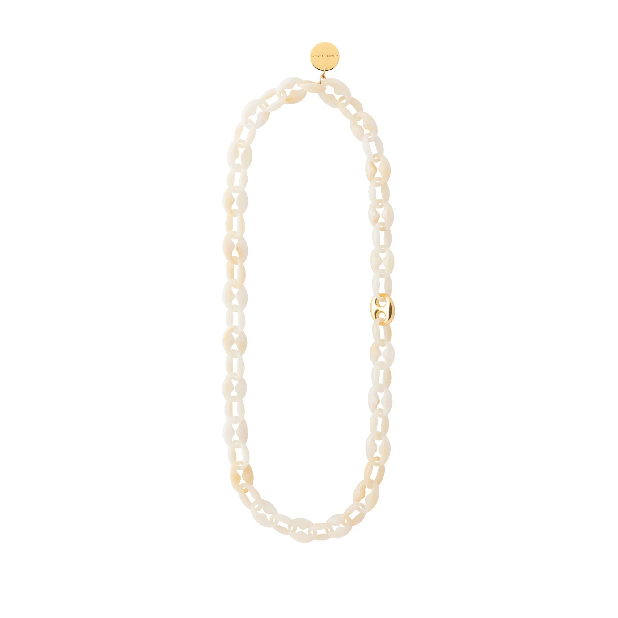 Small Turtle Necklace Long pearl marble