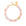 Small Turtle Necklace Short peach sorbet