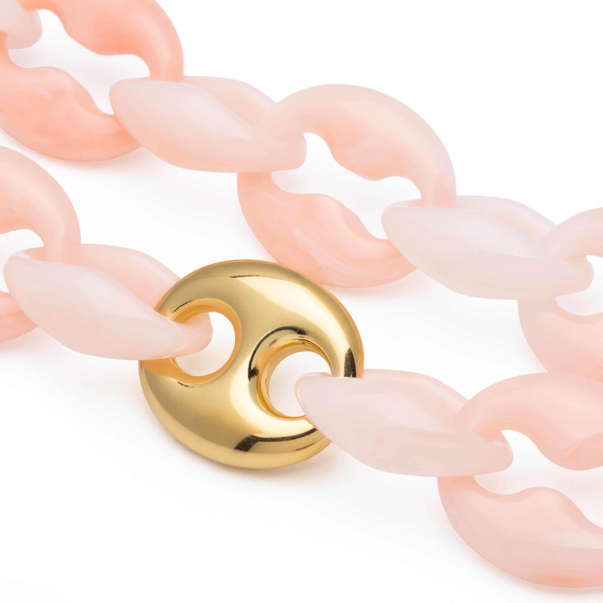 Small Turtle Necklace Short peach sorbet