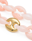 Small Turtle Necklace Short peach sorbet