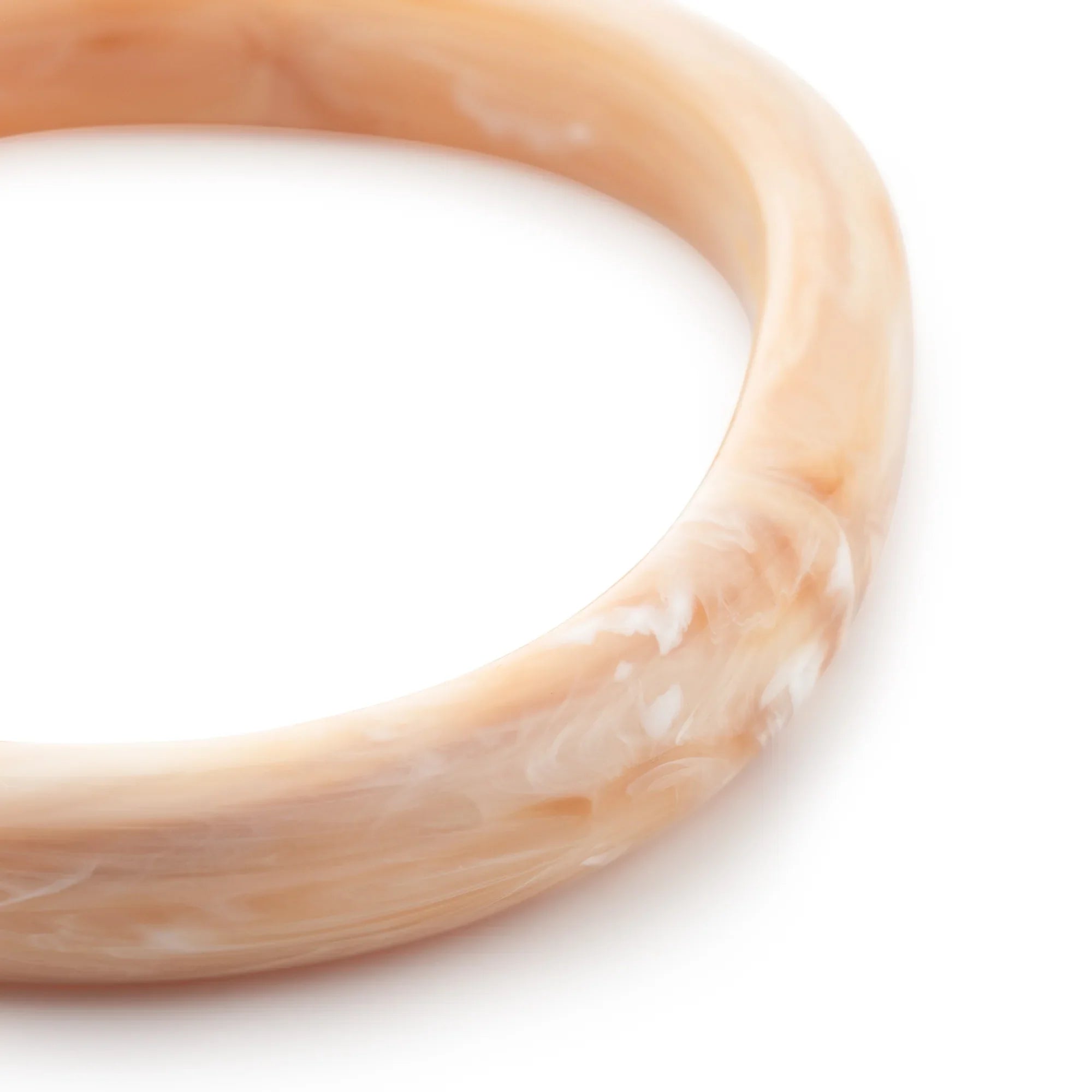 Soft Edge Bangle creme brulee marble