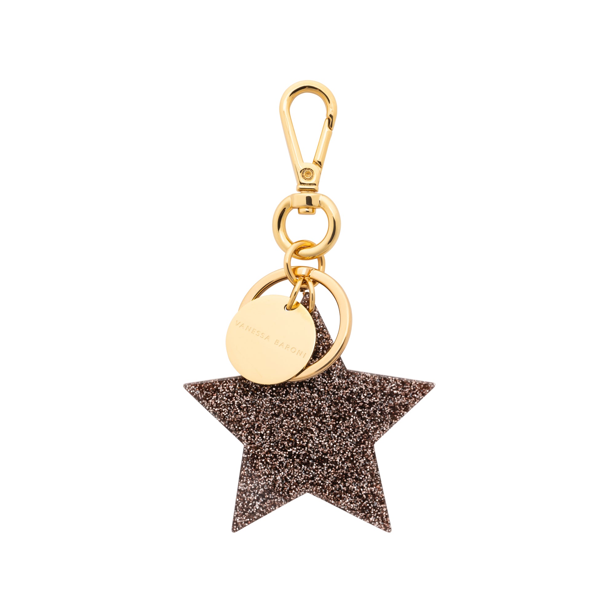 Star Key Chain Charm glitter