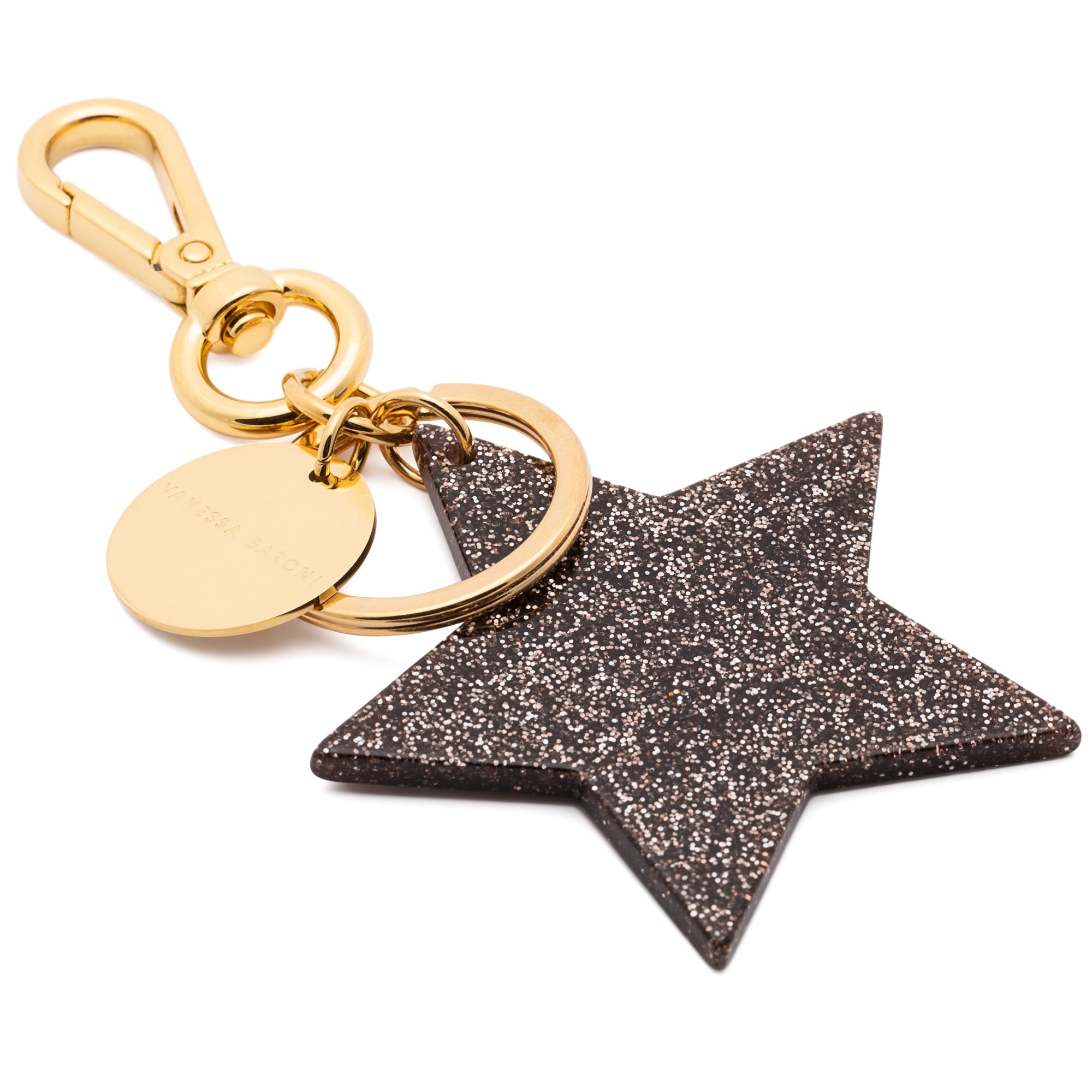 Star Key Chain Charm glitter