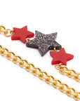 Star Necklace multi red