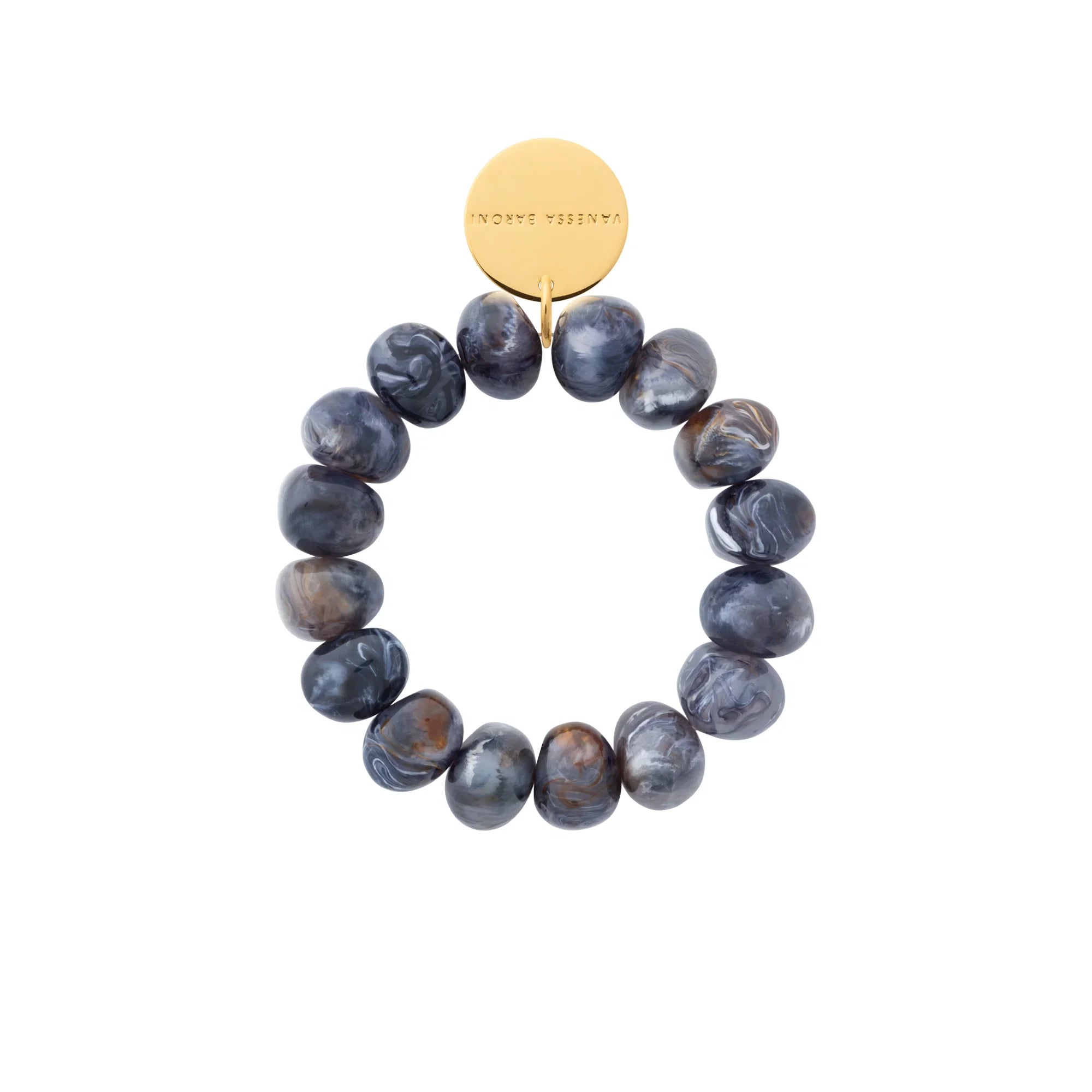Stone Flex Bracelet blue jeans marble