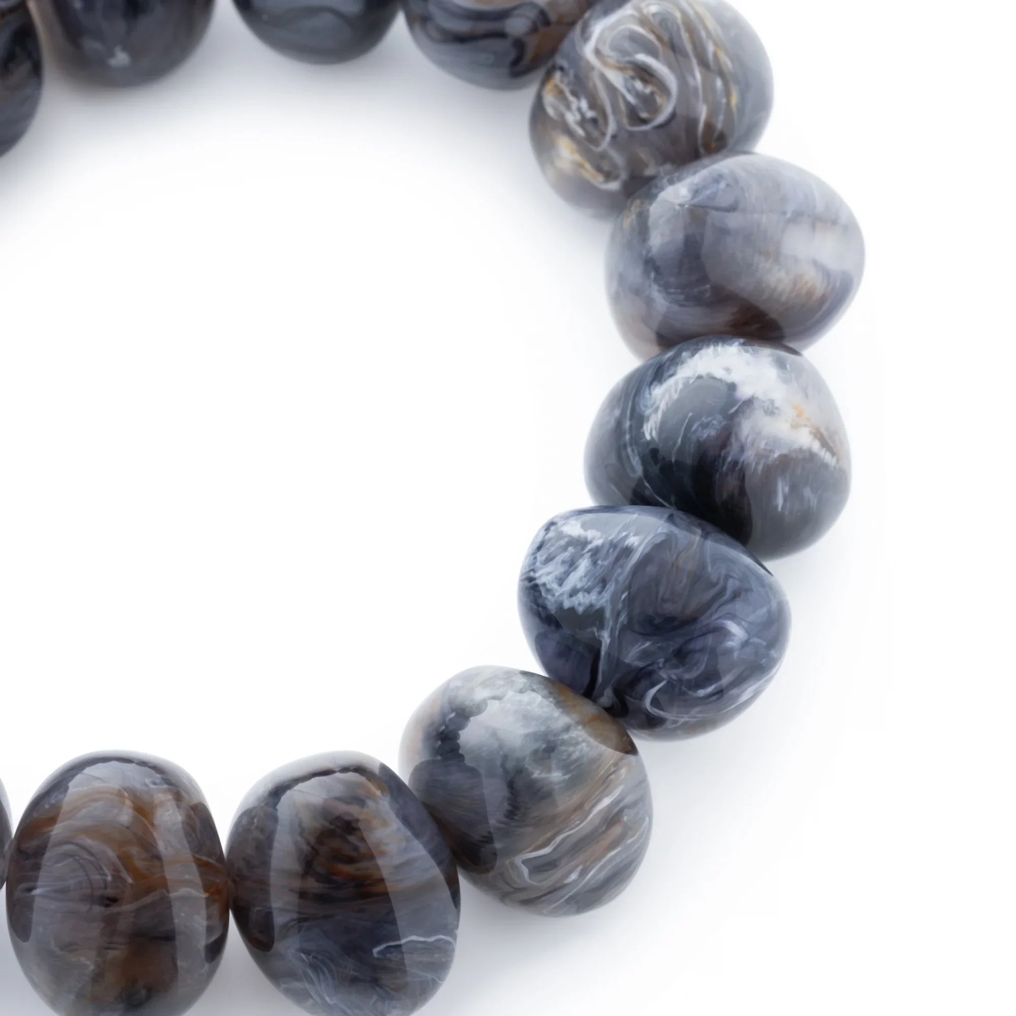 Stone Flex Bracelet blue jeans marble
