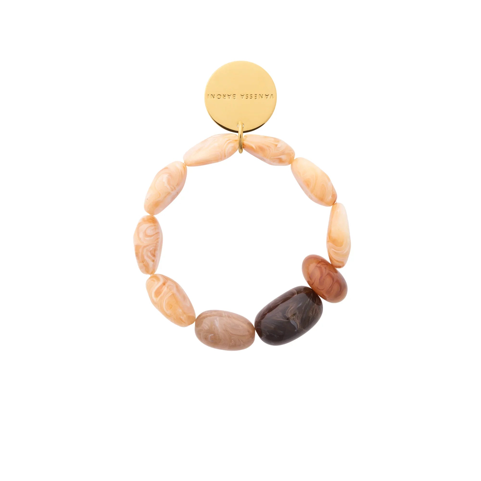 Unique Flex Bracelet creme brulee marble