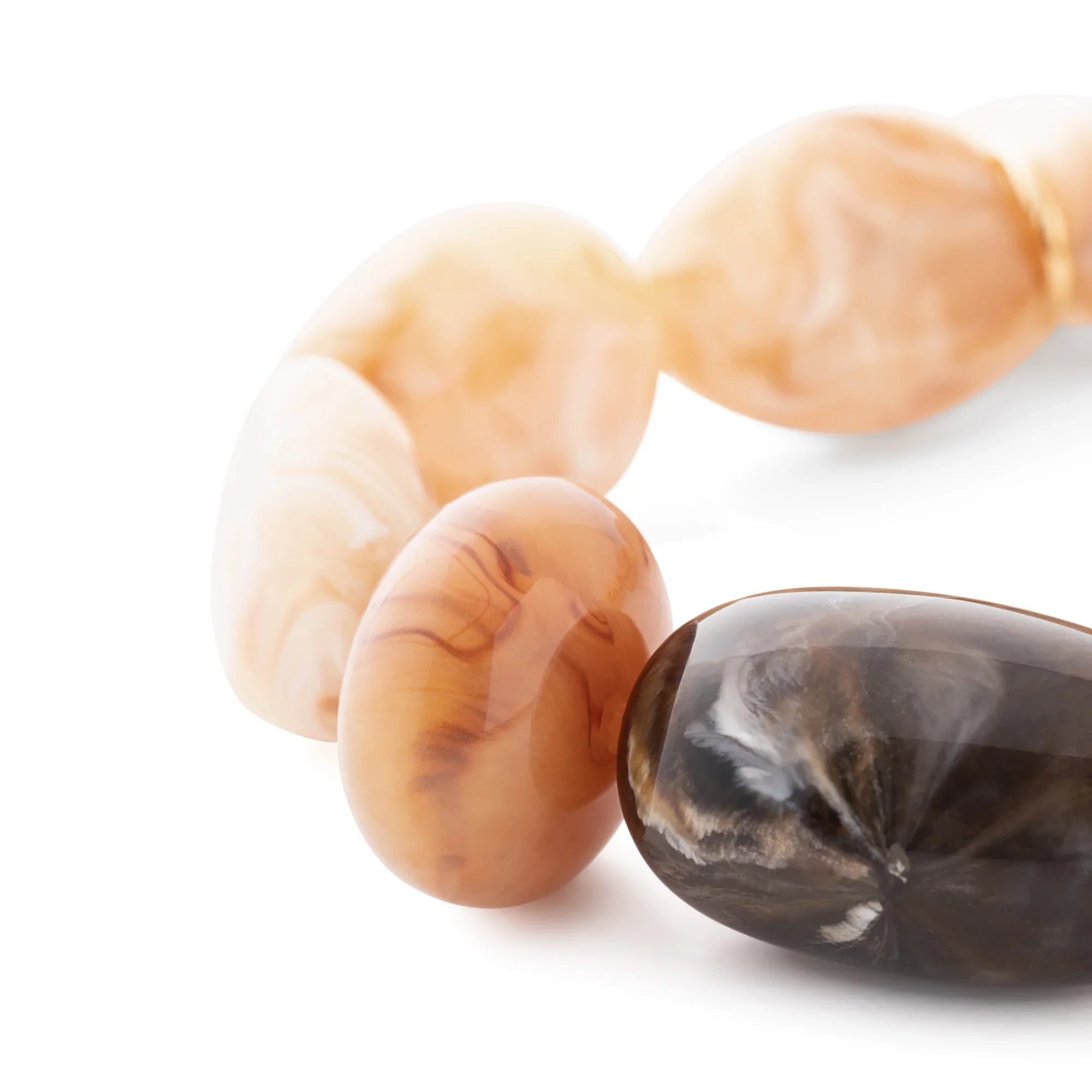 Unique Flex Bracelet creme brulee marble