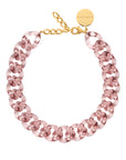 Flat Chain Necklace clear taupe