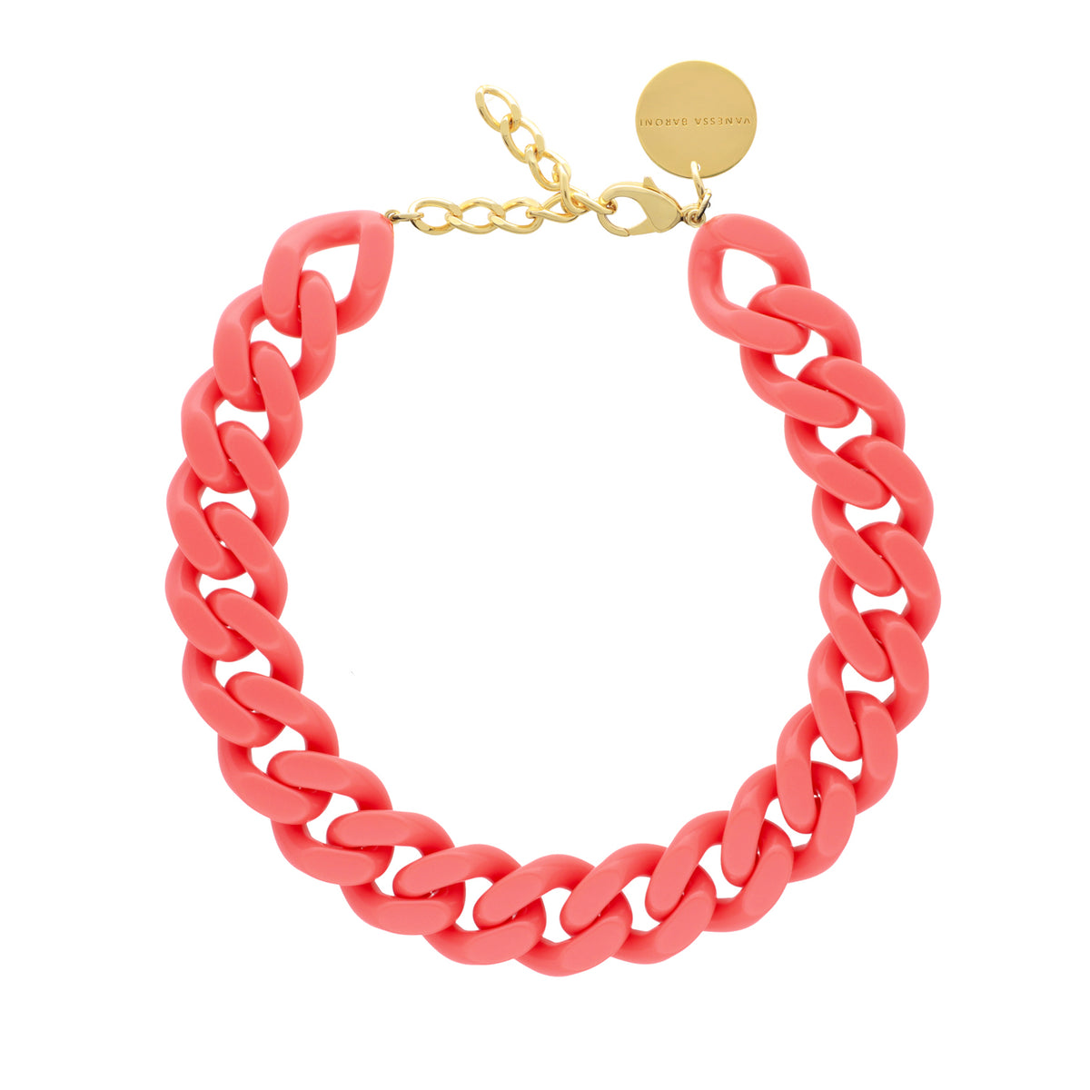Flat Chain Necklace New Flamingo