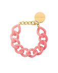 Mini Flat Chain Bracelet watermelon marble