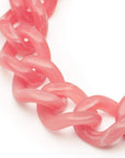 Mini Flat Chain Bracelet watermelon marble