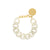 Mini Flat Chain Bracelet Snow White Marble - Vanessa Baroni